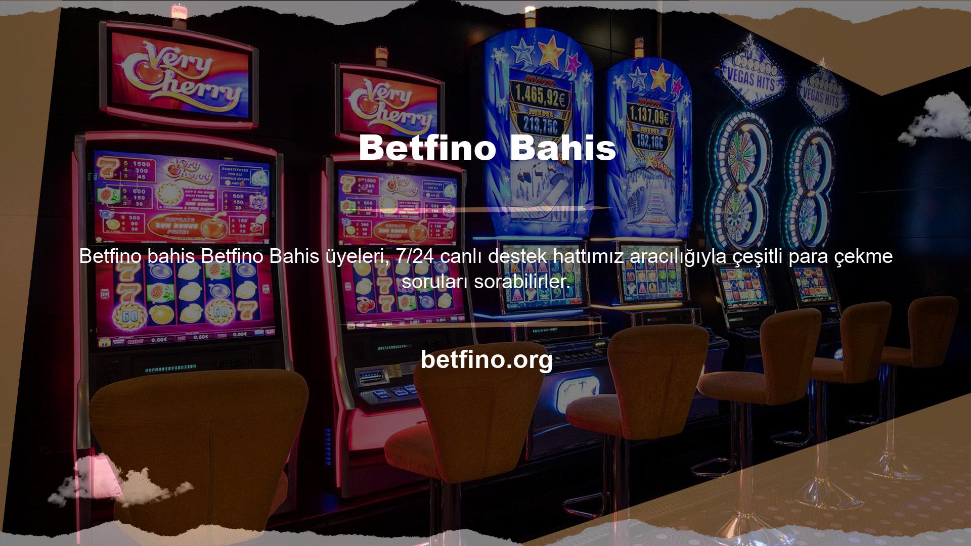 Betfino casino sitesi, kullanıcılara güvenilir ve rahat para çekme hizmetleri sunmakta ve sürekli gelişen ve büyüyen bir platform haline gelmiştir