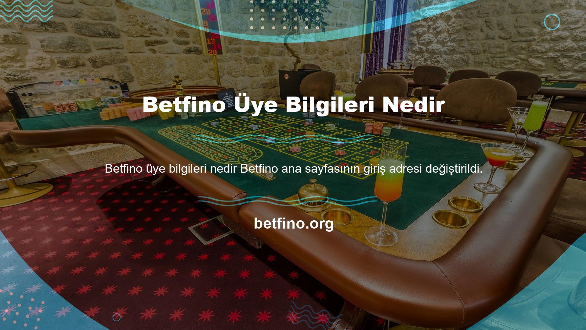 Sayfa URL'miz, web sitesi tarafından sağlanan Betfino